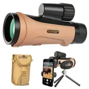 12x50 Monocular Telescope - FMC Fogproof, IP67 Waterproof Hand Held Telescope