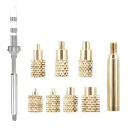 TS100 Hot Melt Nut Insertion Kit Brass CNC Precision for M2 M3 M4 M5 M6 M8 Compatible with 936 Soldering Iron Tips