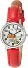 PEANUTS SNOOPY Watch CITIZEN Q&Q Waterproof Ladies Red P003-324 F/S New