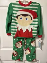 Elf On The Shelf 2 Piece Fleece Pajama Set Kids Size Small