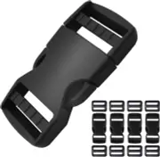 Buckle 1 Inch 4 Set, Quick Side Release Buckles for 1'' Webbing, 8Pcs Plastic Tr
