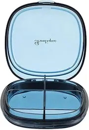 GARVALON Weekly Organizer Plastic Medicine Container Compact Compartment Pill Holder Portable Dustproof Storage Box for Daily Use Easy Travel and Home