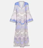 [Zimmermann] Zimmermann Maxine paisley linen maxi dress AU 8 multicoloured