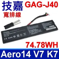 在飛比找Yahoo奇摩購物中心優惠-技嘉 GAG-J40 寬排線 原廠規格 電池 Aero14 