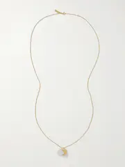 [Pacharee] Pacharee - Dhin Gold-plated Pearl Necklace - One size One size Gold