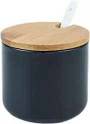 Simple Pure Color Ceramic Spice Jar Seasoning Box Condiment Pot Sugar Bowl with
