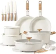 25pcs Pots and Pans Set Non Stick, Cookware Sets, Kitchen Set, Oven/Dishwasher/F