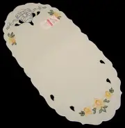 Easter Oval German Linen Tablecloth Made In Germany