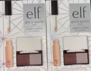 ELF Primer. Glitz & Sparkle Eyes. Includes 2 Sets. 2 Primers & 4 Eyeshadows. New