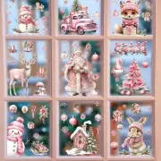 Christmas Snowman Glass Mirror Stickers Removable Wall Sticker New Wall Decal
