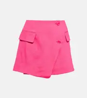 [Frame] Frame Linen-blend miniskirt AU 10 pink