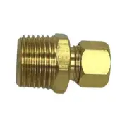 3/8" OD Compression x 1/2" Male MIP Reducing Adapter Lead-Free Brass Fitting