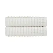 100% Cotton 2 Piece Morrison Bath Sheet Set Soft and Durable Ivory