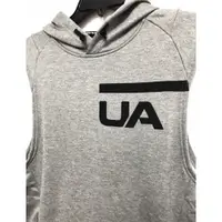 在飛比找蝦皮購物優惠-#現貨# UA-Under Armour 男大人灰色無袖連帽