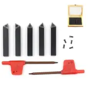 5/16"mini Lathe Indexable Carbide Turning Tool Holder Metal Lathe Tools Inserts