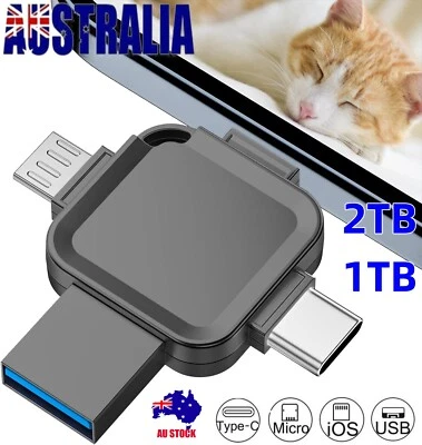 USB 3.0 Flash Drive 4 in 1 Memory Photo Stick Expansion for Android/iOS/Type C