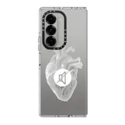 Galaxy Z Fold6 Clear Case Muted Heart in Love Valentine's