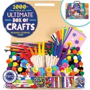 Ultimate Craft Box, Art & Craft Activities 1000 Piece Set, Storage Case,