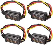 Byttlerom 4Pcs 16 Modes Adjustable LED Brake Light Flasher Strobe Controller Universal for Car Motorcycle Replacement
