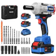 Vniissok Cordless Impact Wrench, 1000N.m(740ft-lbs) High Torque Brushless Imp...