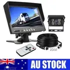 7" Monitor 4PIN Reversing Camera 20M 12-24v For Truck Trailer RV Motorhome Boat