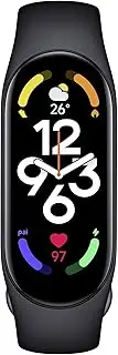 Xiaomi Mi Band 7 Smart Wristband - 1.62" 490x192 AMOLED Display Screen, 120 Sport Modes, 5ATM Water Resistance, Blood Oxygen Saturation Monitoring, Optical Heart Rate Sensor, Global Version - Black