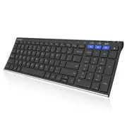 HB193 Universal Bluetooth Keyboard Multi-Device Stainless Steel Full Size Wir...
