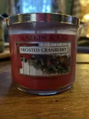 Frosted Cranberry Bath and Body Works 3 Wick Candle