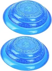 HAPINARY Pet Flying Disc No Bad Smell 2pcs Dog Training Toys for Large Dogs Blue Pet Interactive Toys