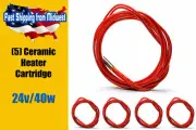 (5Pcs) 24V 40W Heater Ceramic Catridge Heater for Hotend, Size 6x20, 3D Printer