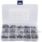 304 Stainless Steel Flat Washer and Lock Washer Assortment Set(700 Pieces,7275