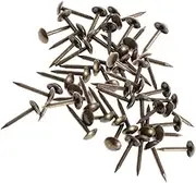 COOPHYA 100pcs Thickened Round Decorative Nails Classic Upholstery Tacks for Furniture Sofa DIY Projects Vintage Style Construction