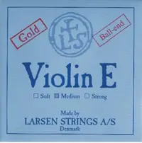 在飛比找Yahoo!奇摩拍賣優惠-丹麥小提琴金E弦Larsen Violin E String