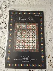 "Union Star" Quilt Pattern by Glad Creations GC139 90"x108"