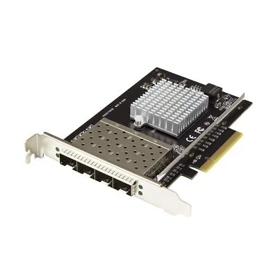 StarTech.com Quad Port 10G SFP+ Network Card - Intel XL710 Open SFP+ Converge...