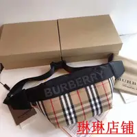 在飛比找蝦皮購物優惠-（琳琳二手）/新款BURBEEY 巴寶莉男士腰包 男女通用胸