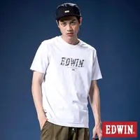 在飛比找momo購物網優惠-【EDWIN】男女裝 網路獨家↘EDWIN影子短袖T恤(白色