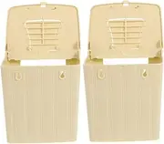 2pcs Plastic Bird Nesting Boxes Durable Parakeet Cage Roosting Box for Cockatiels and Budgies Easy Setup Bird Breeding Hut for Versatile Hatching House