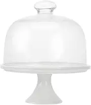 VALICLUD 1Set Cake Plate Cover Set with Glass Lid Nordic Style Dessert Tray for Weddings and Birthdays for Protecting Cakes and Treats for Bbqs and Parties