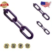 UV Resistant Purple Plastic Chain for Indoor/Outdoor Crowd Management - 100 Feet
