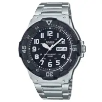 在飛比找Yahoo奇摩購物中心優惠-CASIO潛水風格日期顯示不鏽鋼錶(MRW-200HD系列共