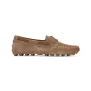 [Tod`S] Tod`S-Walnut Light Brown Suede Leather Loafers-Uomo 7.5 UK