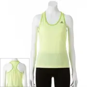 Adidas Women's D88140 Climalite Tank Racerback Tennis Top Running Tee Glow