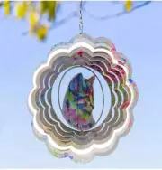 Vp Home Emerald Mandala Kinetic Wind Spinner Outdoor Metal Garden Art Spinners
