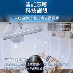 PHILIPS 飛利浦 軒博智能LED護眼檯燈 桌燈 閱讀燈 書桌燈 宿舍燈 LED 護眼 檯燈護眼 檯燈 座夾兩用