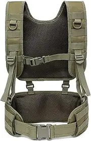 [tooloflife] Army Green Multifunctional Outdoor Vest Modular Waistcoat Light-Weight Plate Carrier for Paintball, Hunting, Fishing, Hiking, Camping, Training
