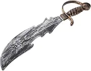 minkissy Pirate Sword Sturdy Cosplay Sword for Realistic Design for Halloween Birthday Parties and Themed Events Effortless Setup Versatile Use