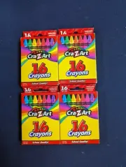 Cra-Z-Art Crayons 16 Pack School Quality 4 New Boxes Back To School