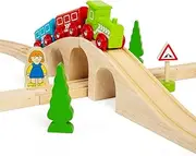 Figure of Eight Train Set, Wooden Toys, Award-Winning Wooden Train Set, Wooden Toys for 3 4 5 6 Year Olds, Train Toy, Wooden Train Track, Traditional Train Set