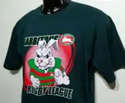 NRL SOUTH SYDNEY RABBITOHS T-SHIRT (L) 117cm Dark Green - NEW!